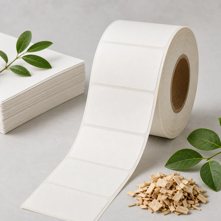 FSC-certified self-adhesive label paper roll