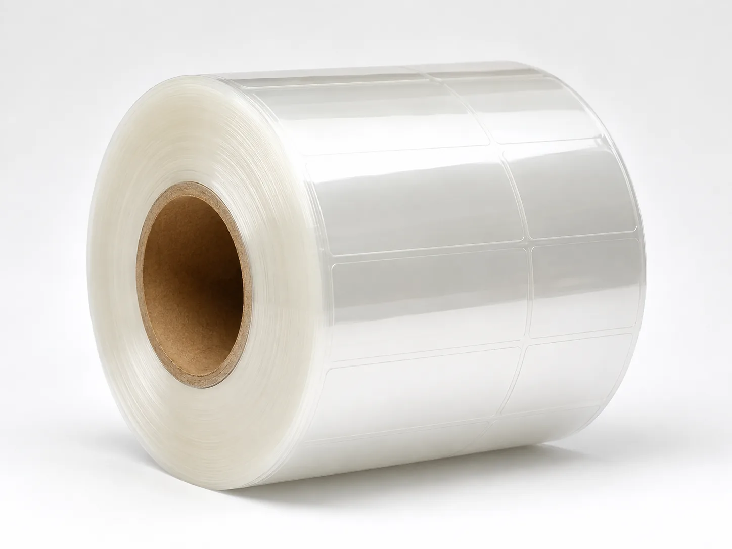 BOPP and PET film label material rolls for converters