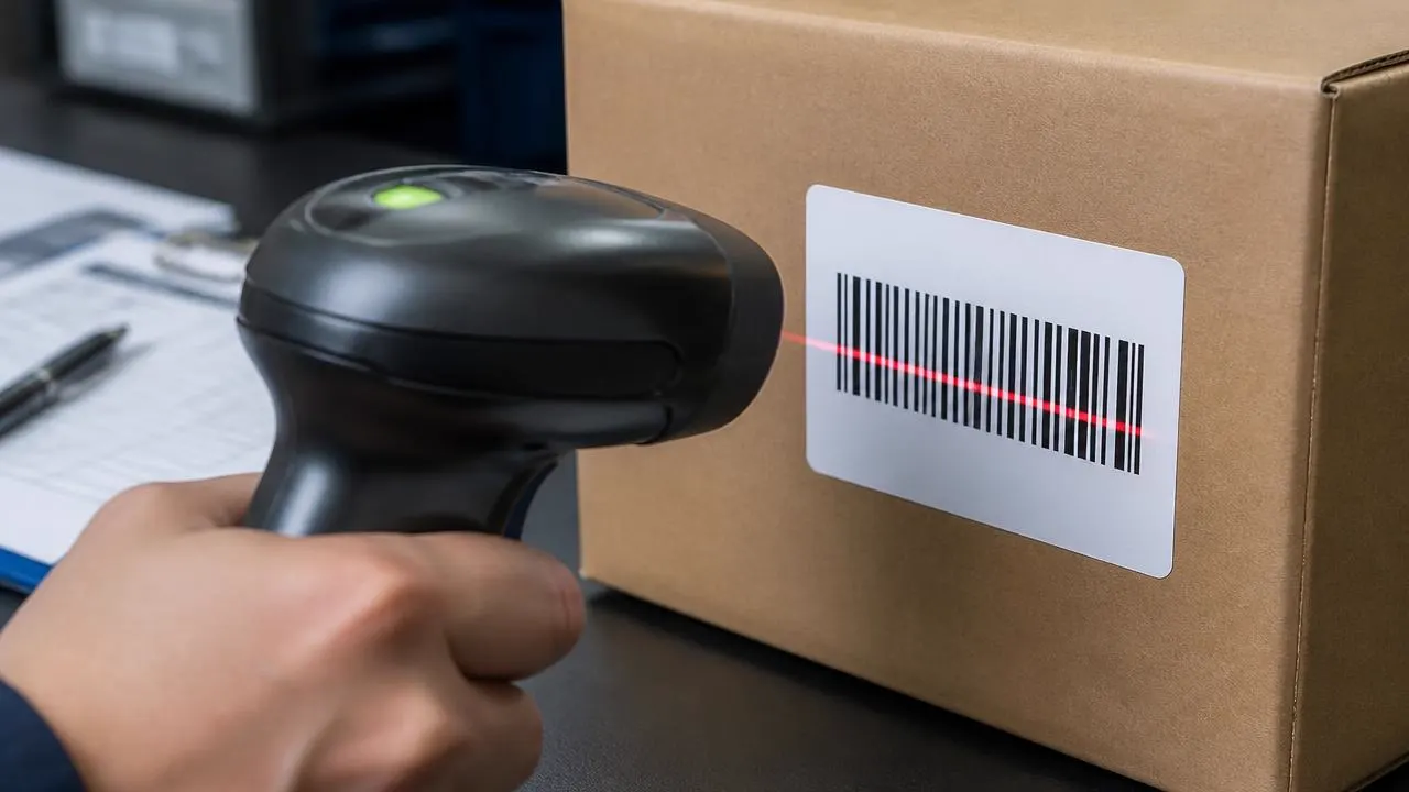 Thermal transfer label material with ribbon for durable barcode printing