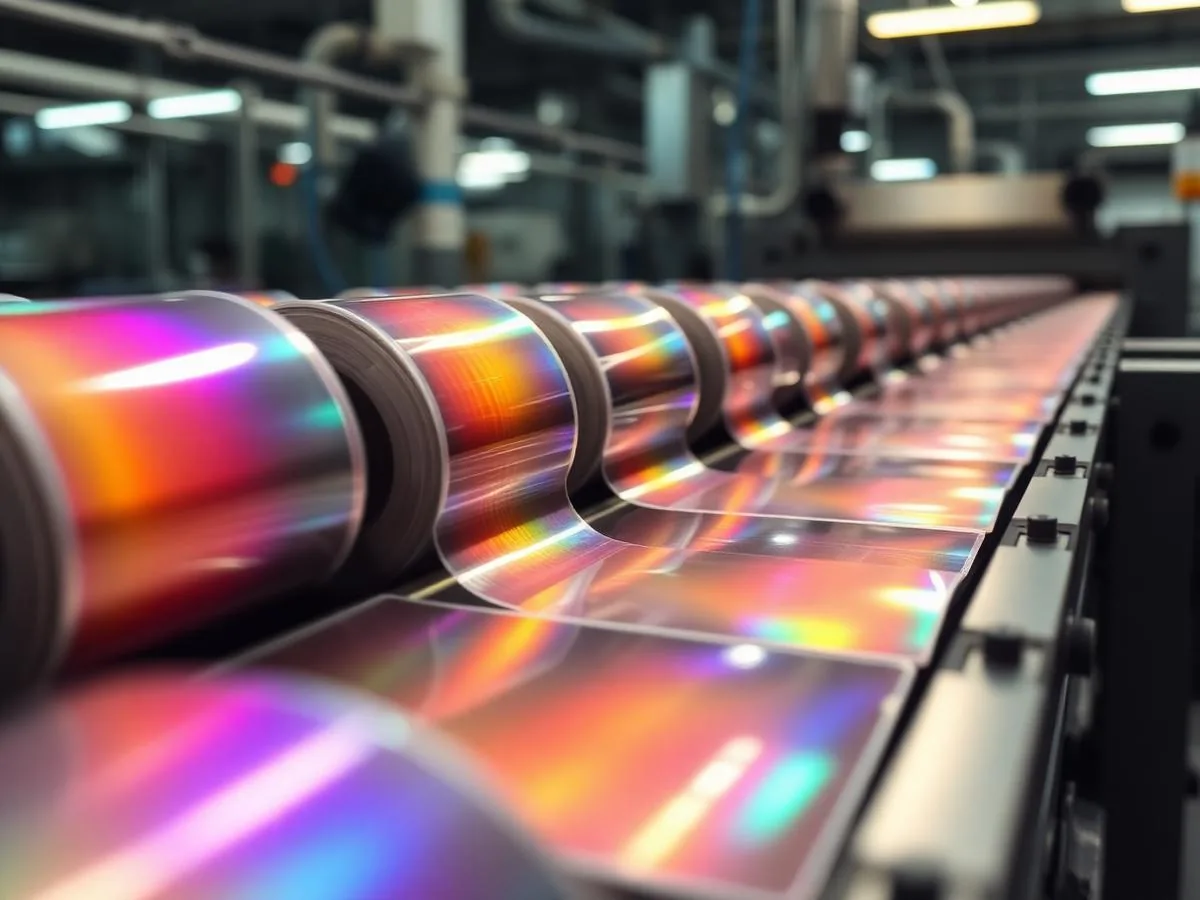 Holographic and tamper-evident security label material webs